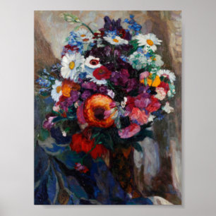 Poster Hans Muller-Dachau Bouquet of Summer Flowers
