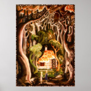 Poster Hansel et Gretel par Kay Nielsen Imprimer