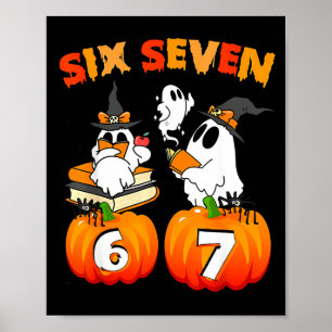 Poster Hanté par 67 - Drôle de fantôme citrouille Hallowe