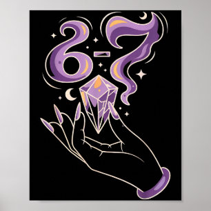 Poster Hanté par 6-7 Filles de Fumée Sorcière Main Crista