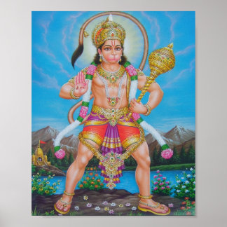 Poster Hanuman, Dieu indien