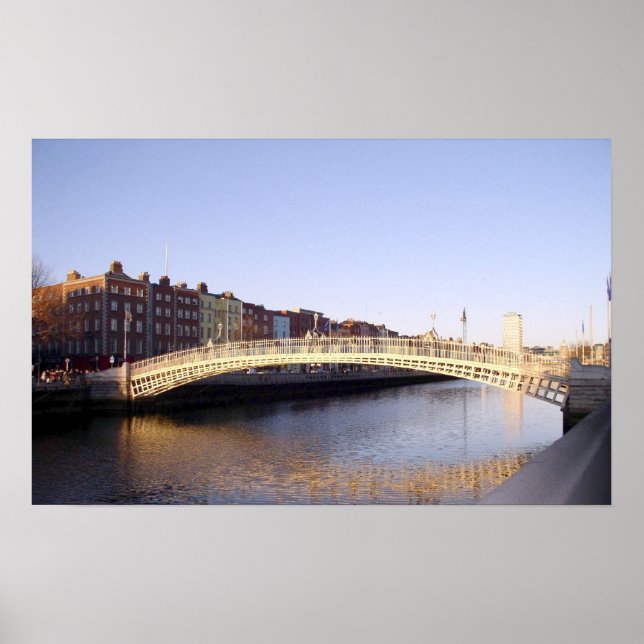 Poster Ha'penny Bridge : Dublin Irlande (Devant)