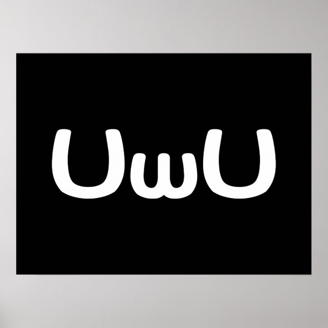 Poster Happy Anime Face Emoticon (Devant)