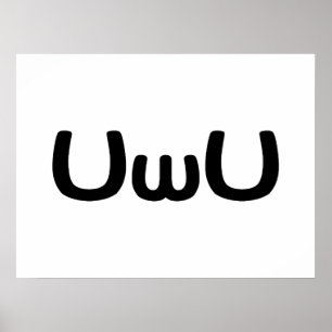 Poster Happy Anime Face Emoticon