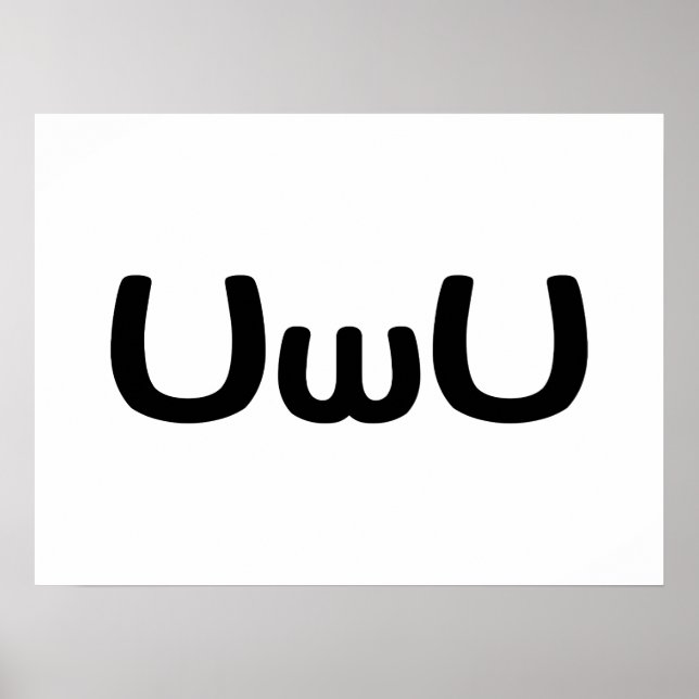 Poster Happy Anime Face Emoticon (Devant)