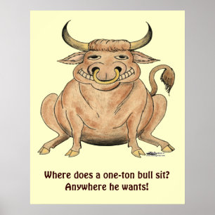 Poster Happy Bull