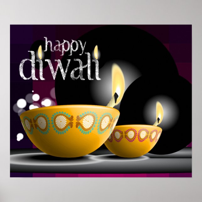Poster Happy Diwali... (Devant)