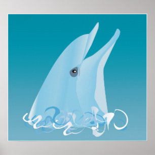 Poster Happy Dolphin