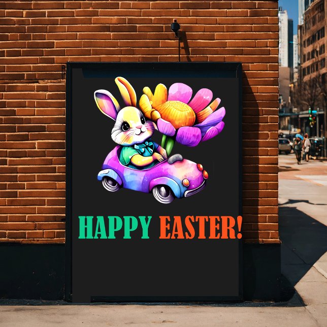 Poster Happy Eggster - Florals (Créateur téléchargé)