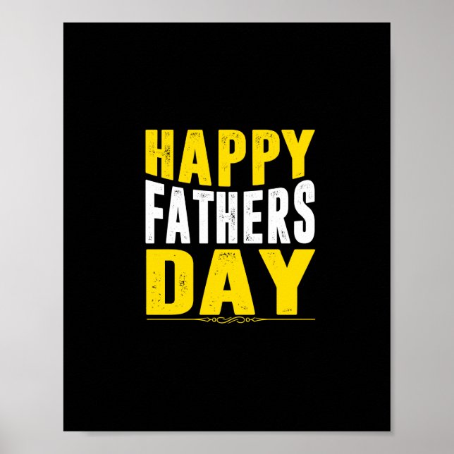 Poster happy fatday (Devant)