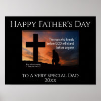 Happy Father's Day MAN OMS KNEELS BEFORE GOD