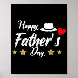 Poster Happy Fête des pères 2025 Tshirt pour hommes papa