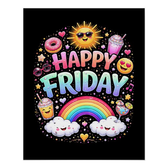 Poster Happy Friday (Devant)