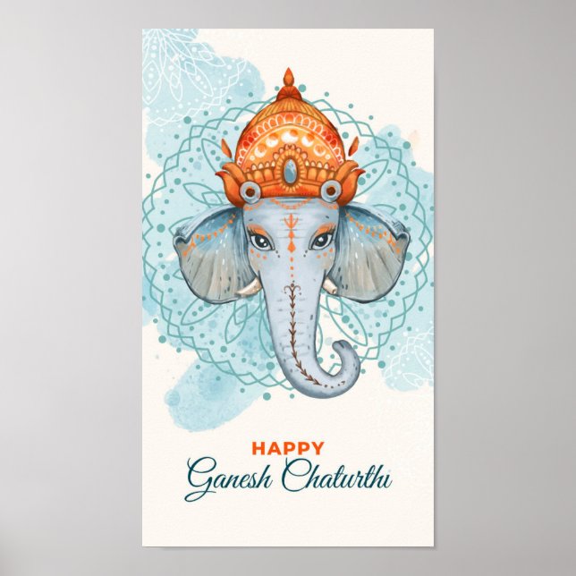 Poster Happy Ganesh Chaturthi (Devant)