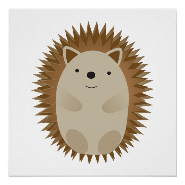 Poster Happy Hedgehog (Devant)