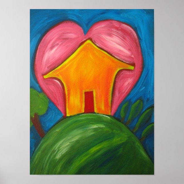 Poster Happy Home Print (Devant)