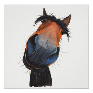 Poster Happy Horse 'Happy Dave' de Shirley MacArthur