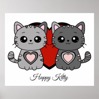 Poster Happy Kitty 1