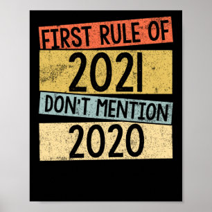 POSTER HAPPY NEW YEAR 2021 NEW YEARS EVE 2020 GIFT FOR HE