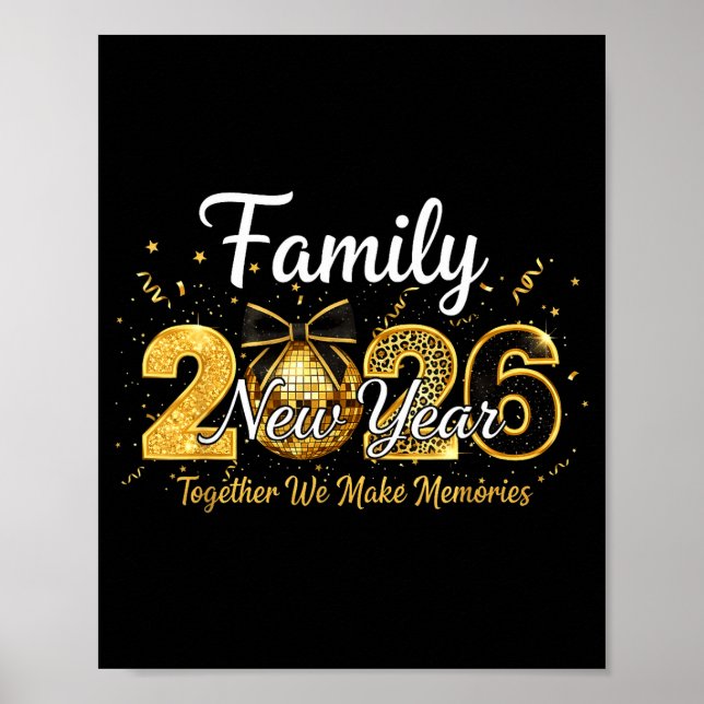Poster Happy New Year 2025 New Year's Eve Party Countdown (Devant)