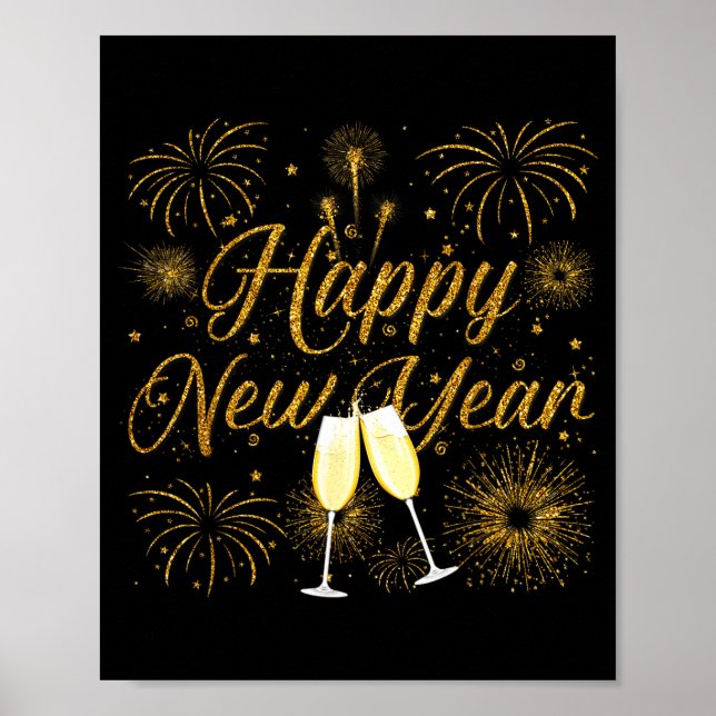Poster Happy New Year 2026 New Years Eve Party Countdown  (Devant)