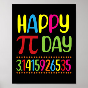 Poster Happy Pi Day Math Lover Student Teacher 3 14 