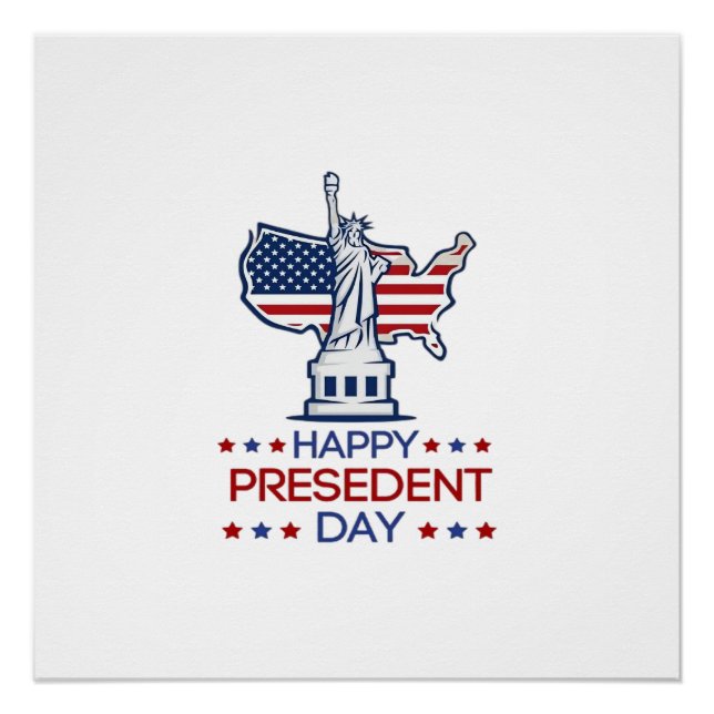 Poster Happy presidents day 2026 Classic (Devant)