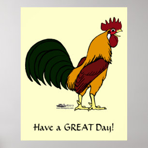 Poster Happy Rooster