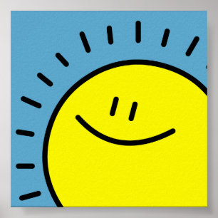 Poster Happy Sun Print