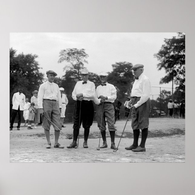 Poster Harding Golf Foresome, années 1920 (Devant)