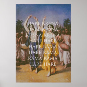 Poster Hare Krishna Hare Rama