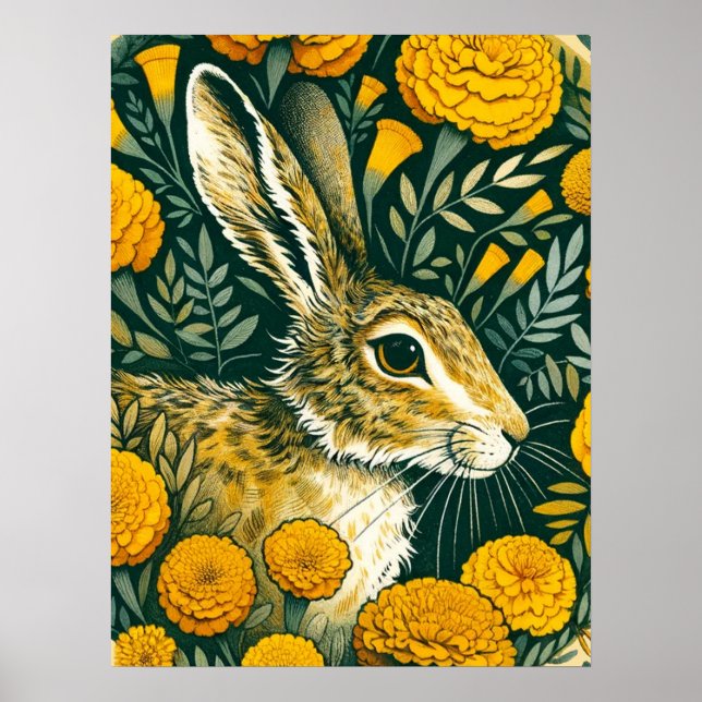 Poster Hare Marigold (Devant)