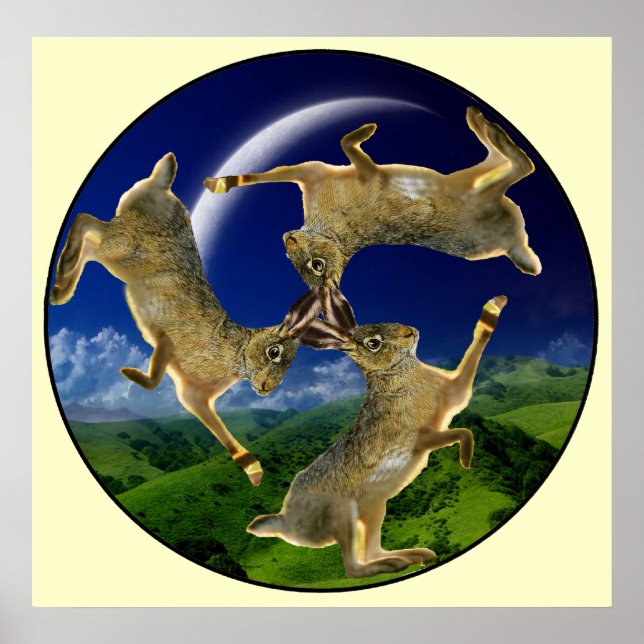 Poster Hares magiques (Devant)