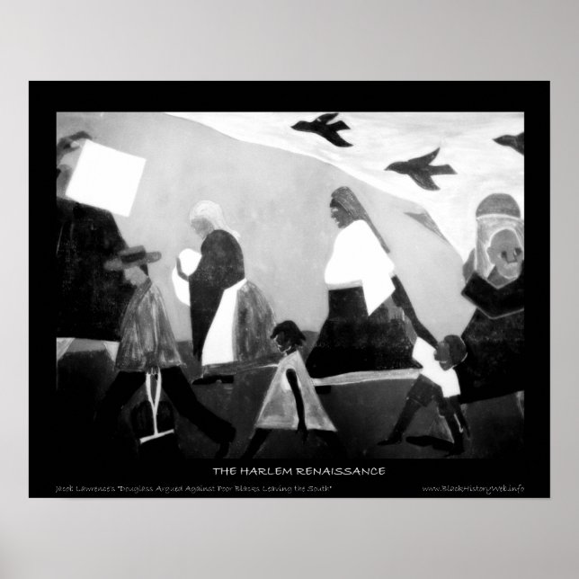Poster Harlem Renaissance Art - La série Migration (Devant)