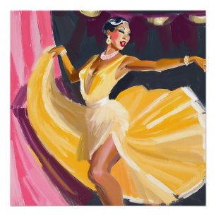 Poster Harlem Renaissance Nightclub Dancer