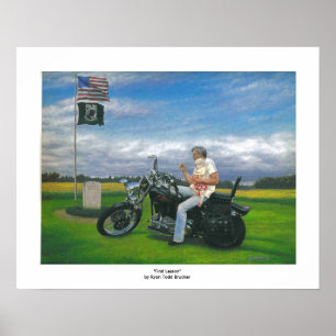 Poster - Harley et le thème du US Marine Corps