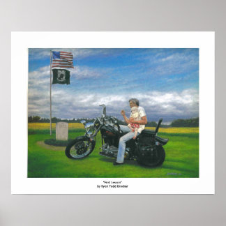 Poster - Harley et le thème du US Marine Corps