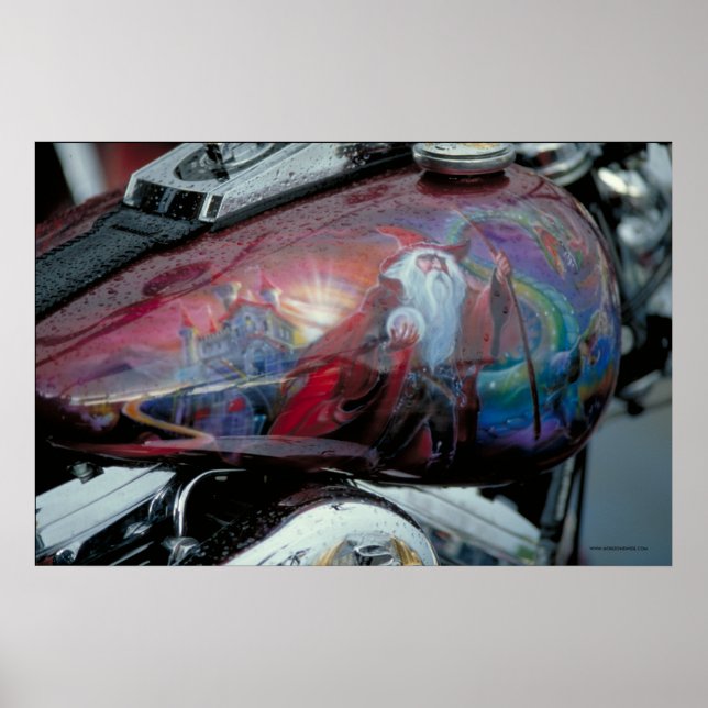 Poster Harley Fuel Tank - S.D. (Devant)