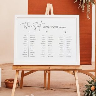 Poster HARLOW Moderne minimaliste Banquet Siège table