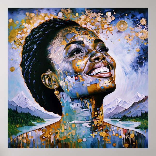 Poster "Harmonie dans l'or et le ciel" (Devant)