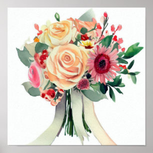 Poster Harmonie de floraison, Attendants Bouquet (B)