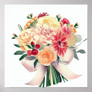 Poster Harmonie de floraison, Attendants Bouquet (D)
