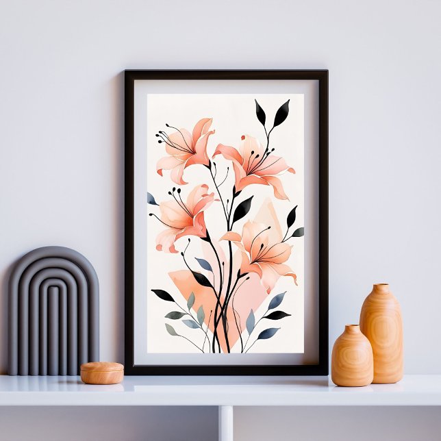 Poster Harmonie de Lys Rose (Créateur téléchargé)