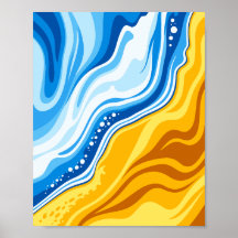 Harmonie des vagues d'eau et de feu
