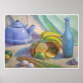 Poster Harmonie en bleu