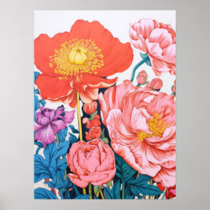 Poster Harmonie florale