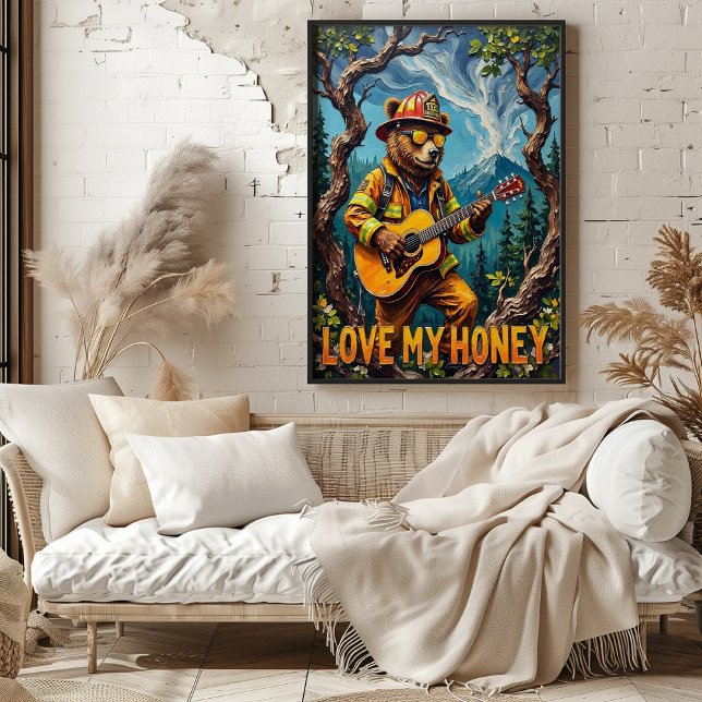 Poster Harmonie forestière : Arbre de l'ours Top Tune (Créateur téléchargé)