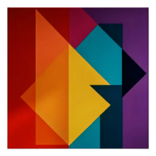 Poster Harmonie Géométrique