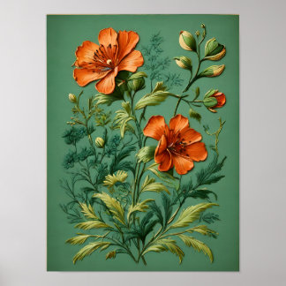 Poster Harmonie Symphonique Florale
