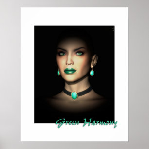 Poster Harmonie verte
